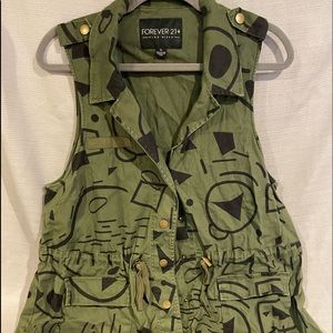 Forever 21 Cargo Vest Sz XL
